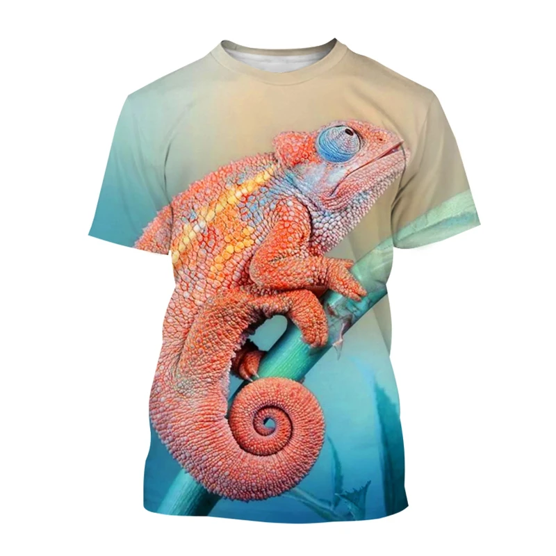 Funny Chameleon Graphic T-Shirts Men Women Summer Streetwear Fashion Harajuku Casual Oversized Short Sleeve T Shirt Men Clothing - Image 5