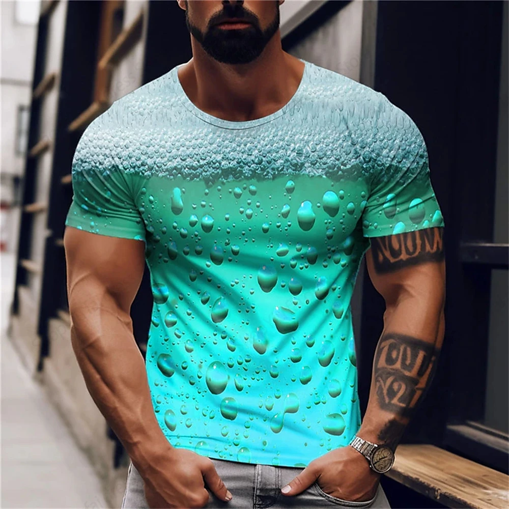 Men T Shirt Beer 3D Printed T-shirt Men Woman Fashion Casual Harajuku Oversized T-shirt Unisex Street Cool Tops Man Clothing - Image 5