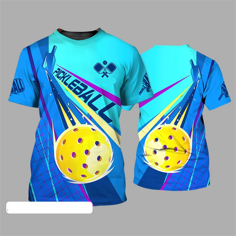 Pickleball T-shirt Team Sports For Men Clothing O Neck Short Sleeve T Shirts Cool Fashion Pattern Design Trend Outdoor Tee Top - Image 2