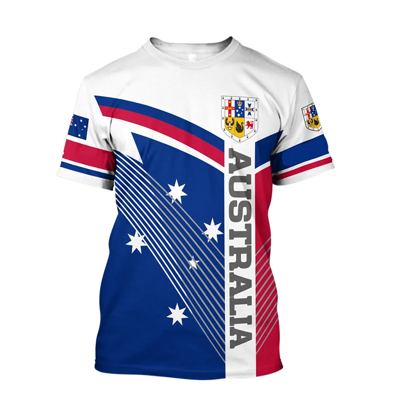 Australian Kangaroo T-Shirt National Emblem T Shirts Graphic 3D Printed Summer Unisex Tops Fashion Tee Casual Man's Clothing - Image 3