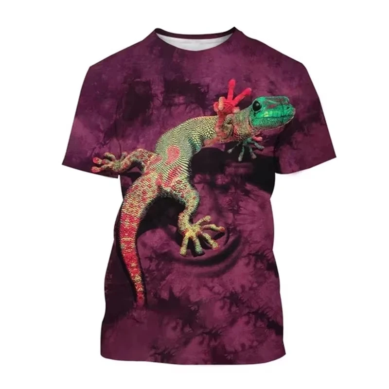 Funny Chameleon Graphic T-Shirts Men Women Summer Streetwear Fashion Harajuku Casual Oversized Short Sleeve T Shirt Men Clothing - Image 3